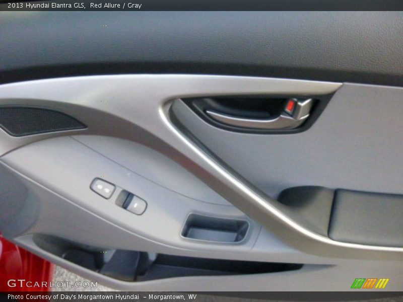 Red Allure / Gray 2013 Hyundai Elantra GLS