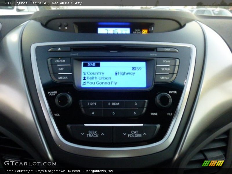 Red Allure / Gray 2013 Hyundai Elantra GLS