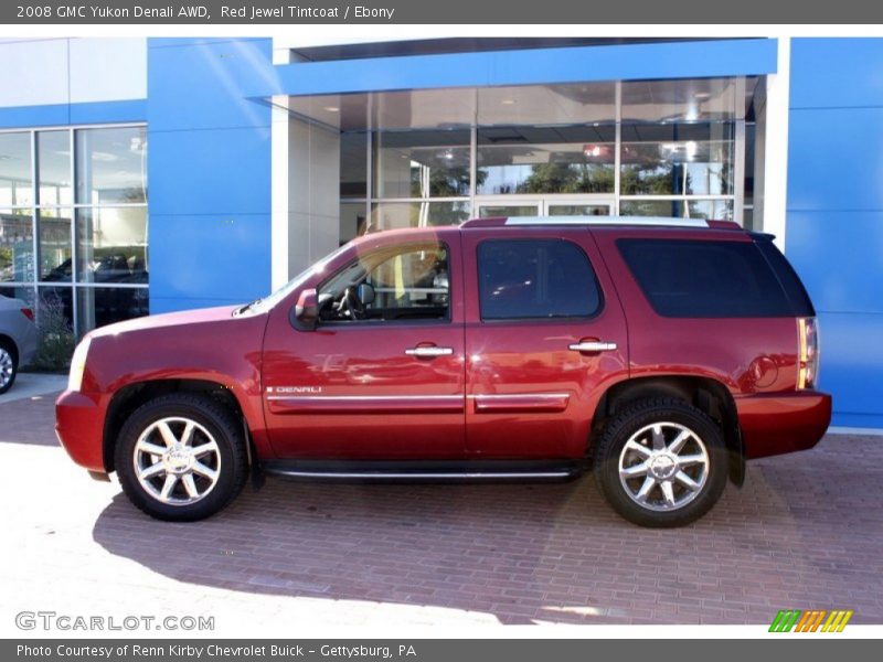 Red Jewel Tintcoat / Ebony 2008 GMC Yukon Denali AWD