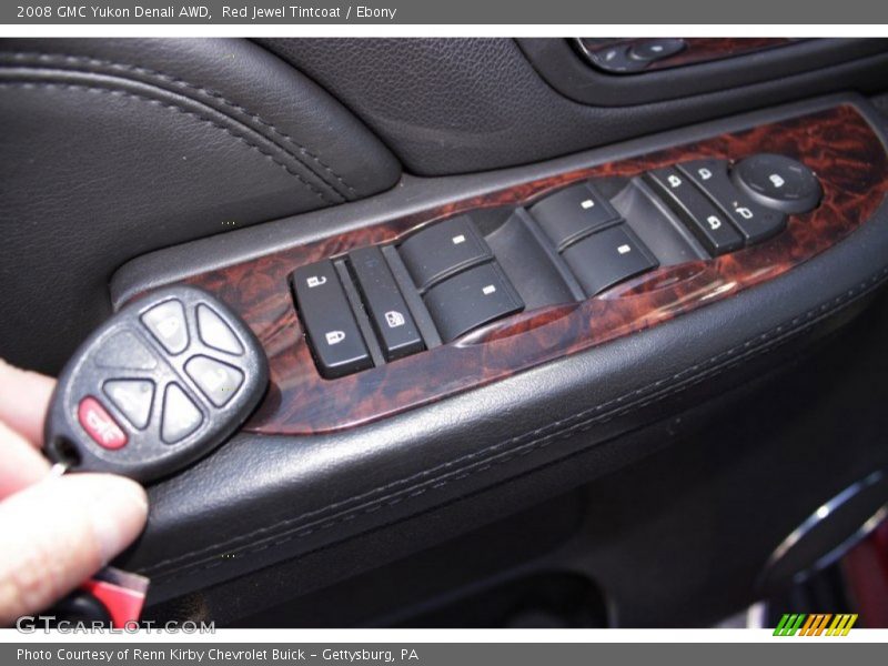Red Jewel Tintcoat / Ebony 2008 GMC Yukon Denali AWD
