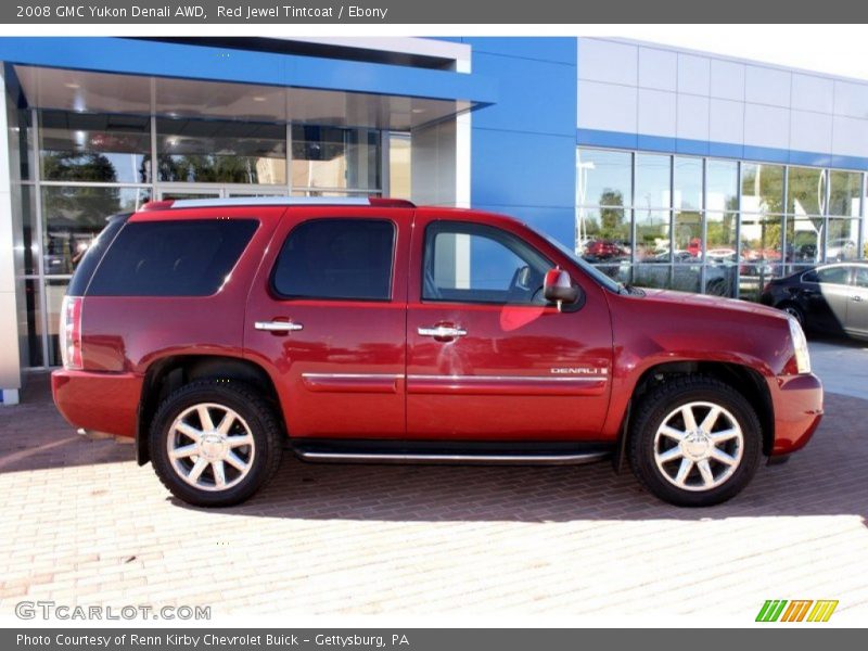Red Jewel Tintcoat / Ebony 2008 GMC Yukon Denali AWD