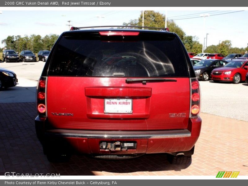 Red Jewel Tintcoat / Ebony 2008 GMC Yukon Denali AWD