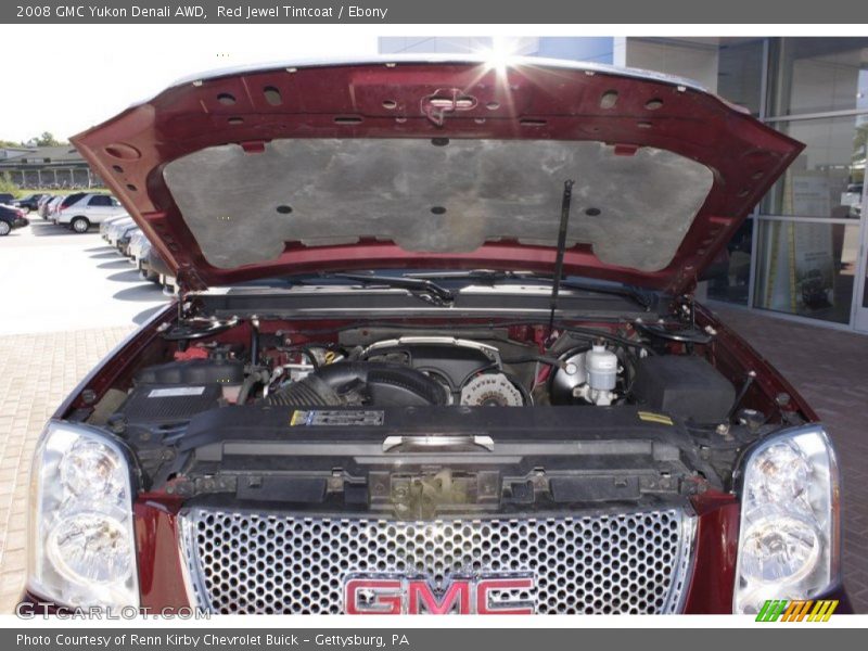 Red Jewel Tintcoat / Ebony 2008 GMC Yukon Denali AWD