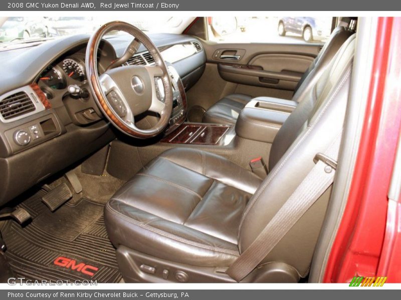 Red Jewel Tintcoat / Ebony 2008 GMC Yukon Denali AWD