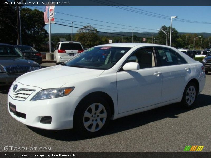 Super White / Ash 2011 Toyota Camry LE