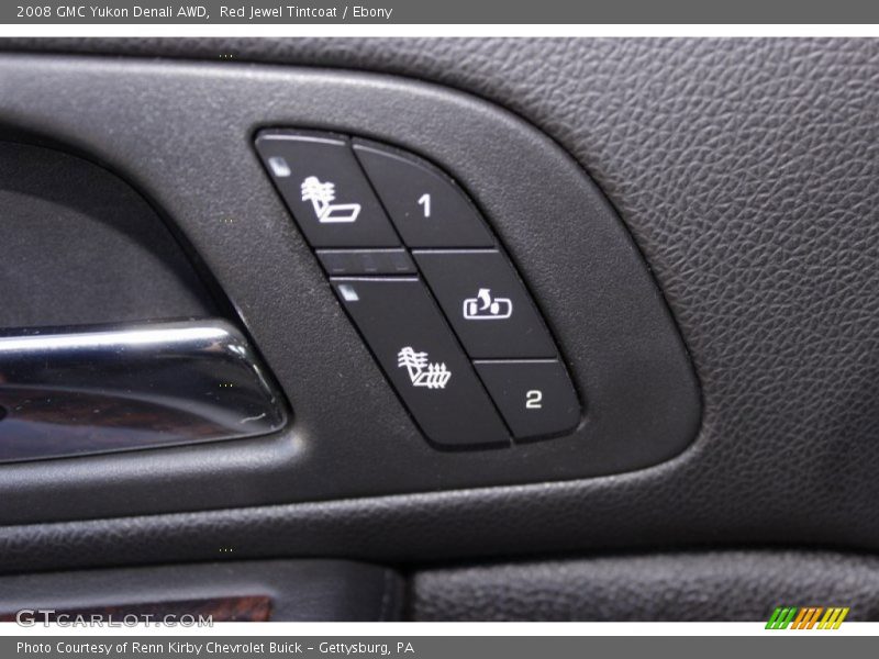 Red Jewel Tintcoat / Ebony 2008 GMC Yukon Denali AWD