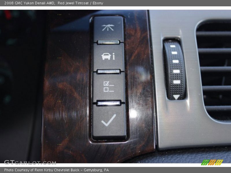 Red Jewel Tintcoat / Ebony 2008 GMC Yukon Denali AWD