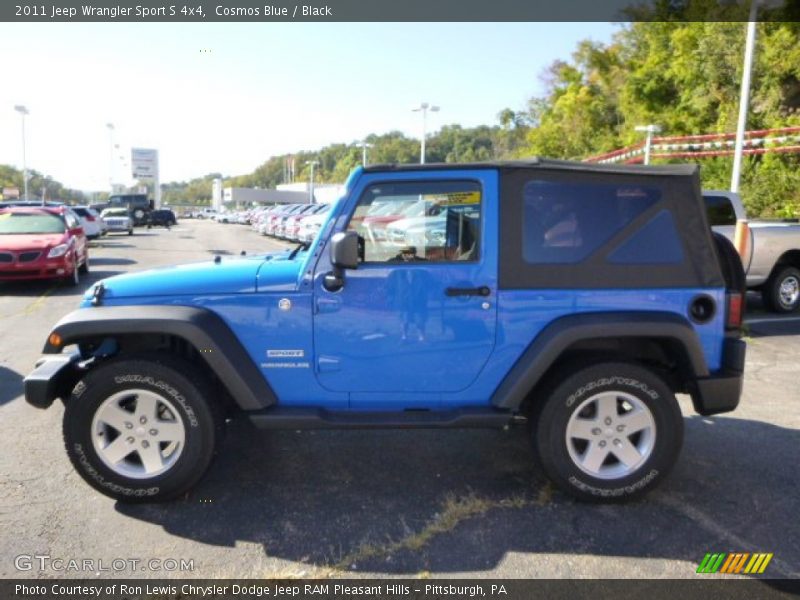 Cosmos Blue / Black 2011 Jeep Wrangler Sport S 4x4