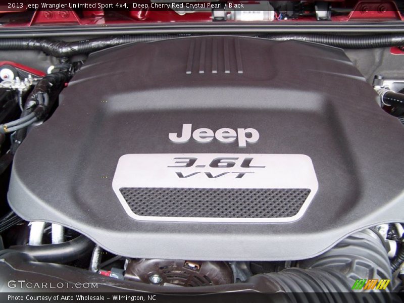 Deep Cherry Red Crystal Pearl / Black 2013 Jeep Wrangler Unlimited Sport 4x4