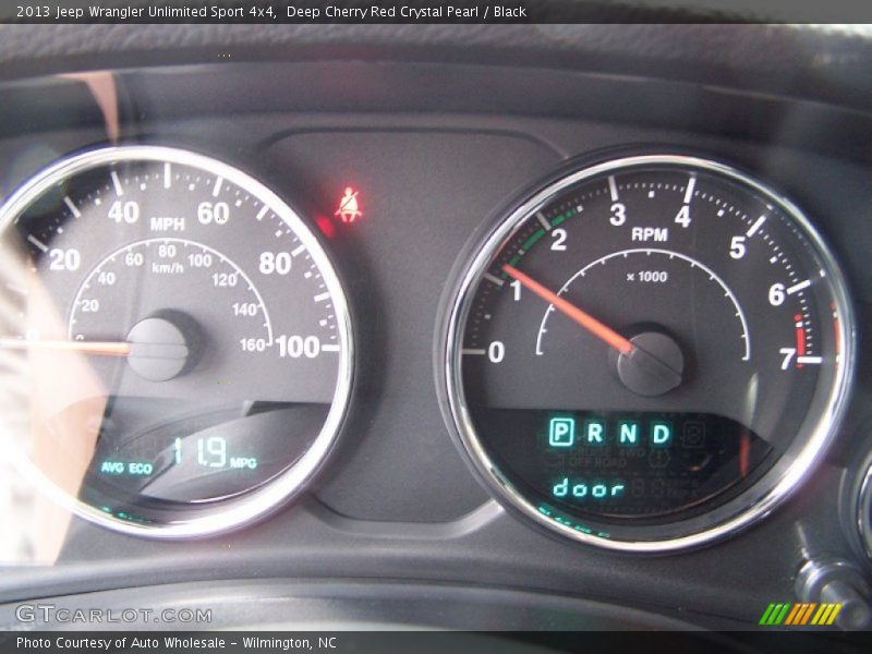 Deep Cherry Red Crystal Pearl / Black 2013 Jeep Wrangler Unlimited Sport 4x4
