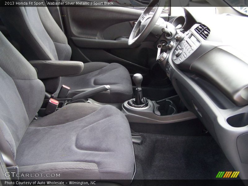 Alabaster Silver Metallic / Sport Black 2013 Honda Fit Sport