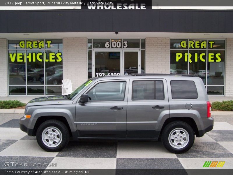 Mineral Gray Metallic / Dark Slate Gray 2012 Jeep Patriot Sport