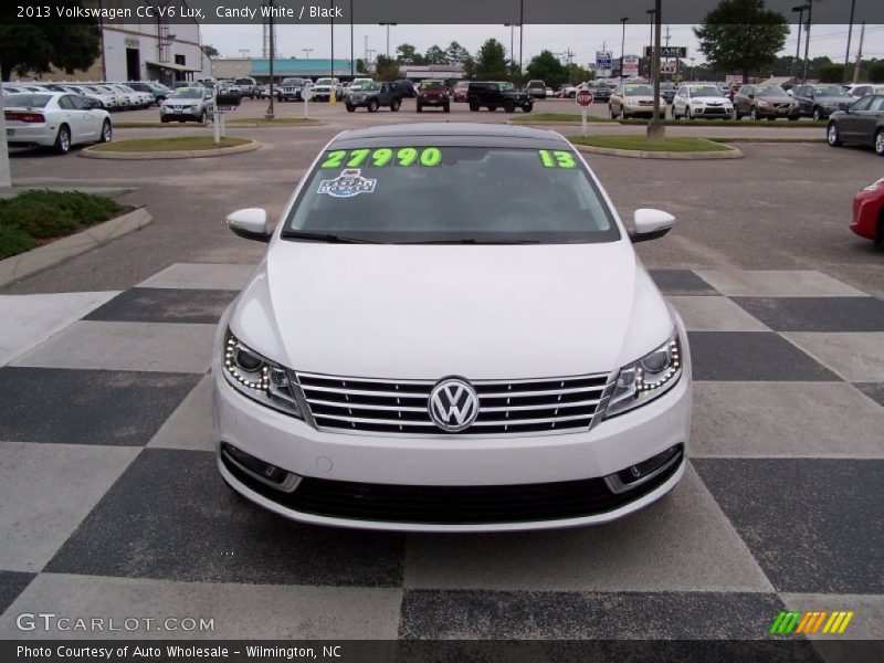 Candy White / Black 2013 Volkswagen CC V6 Lux