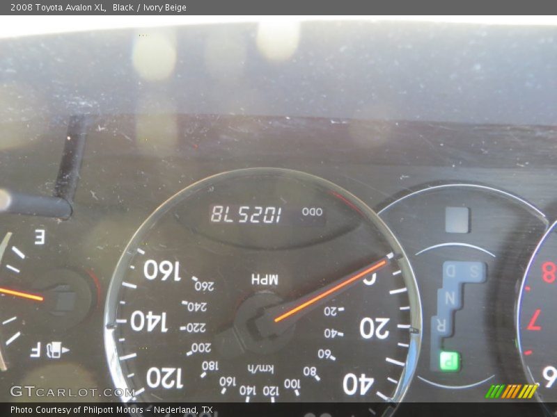 Black / Ivory Beige 2008 Toyota Avalon XL