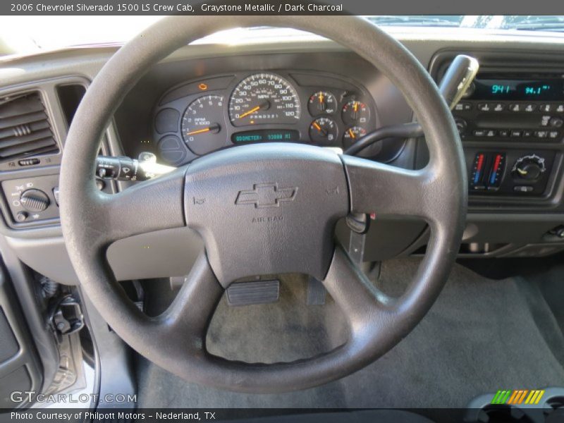 Graystone Metallic / Dark Charcoal 2006 Chevrolet Silverado 1500 LS Crew Cab