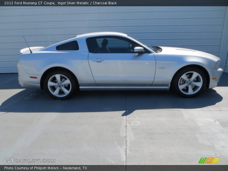 Ingot Silver Metallic / Charcoal Black 2013 Ford Mustang GT Coupe