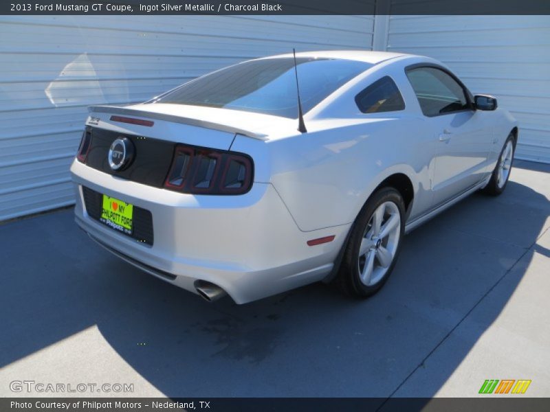 Ingot Silver Metallic / Charcoal Black 2013 Ford Mustang GT Coupe