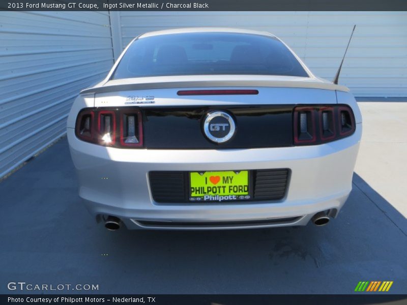 Ingot Silver Metallic / Charcoal Black 2013 Ford Mustang GT Coupe