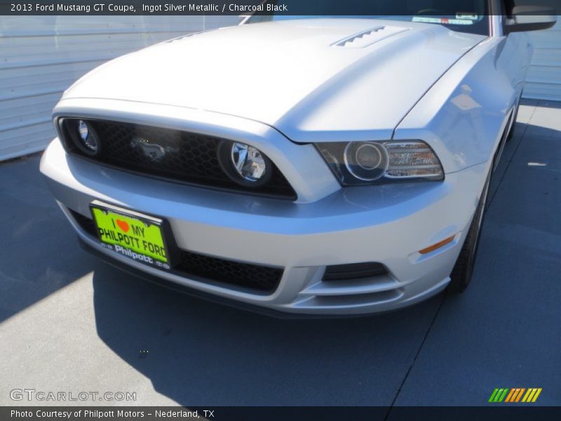 Ingot Silver Metallic / Charcoal Black 2013 Ford Mustang GT Coupe