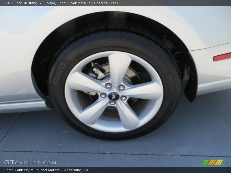 Ingot Silver Metallic / Charcoal Black 2013 Ford Mustang GT Coupe