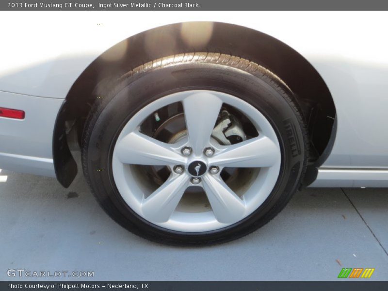 Ingot Silver Metallic / Charcoal Black 2013 Ford Mustang GT Coupe
