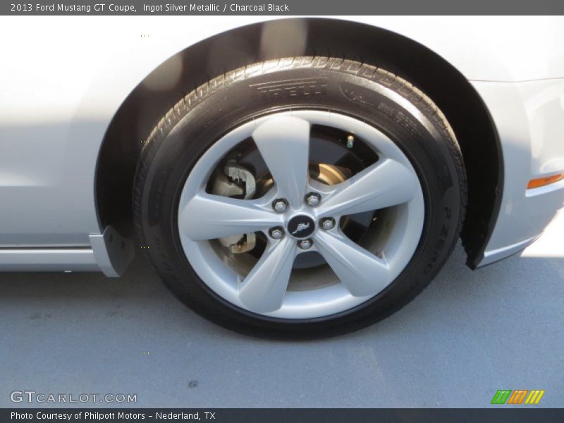 Ingot Silver Metallic / Charcoal Black 2013 Ford Mustang GT Coupe