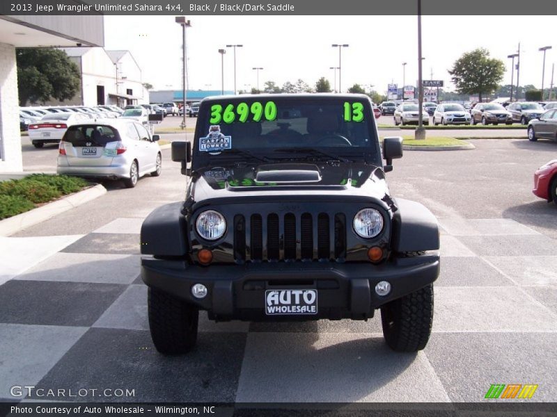 Black / Black/Dark Saddle 2013 Jeep Wrangler Unlimited Sahara 4x4