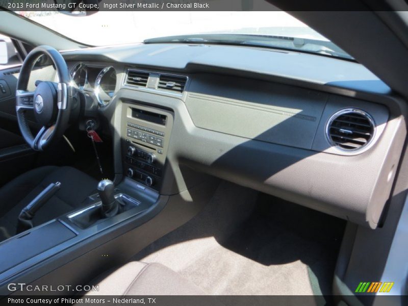 Ingot Silver Metallic / Charcoal Black 2013 Ford Mustang GT Coupe