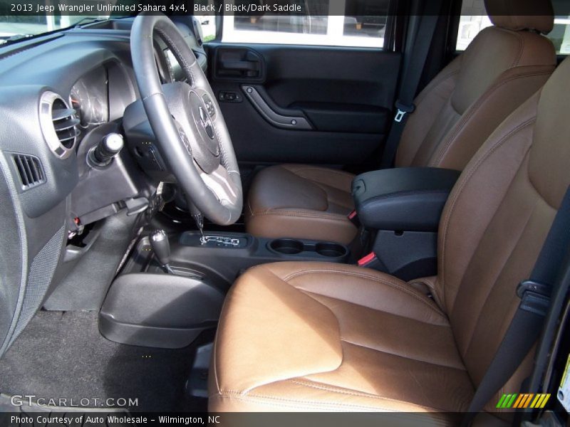 Black / Black/Dark Saddle 2013 Jeep Wrangler Unlimited Sahara 4x4