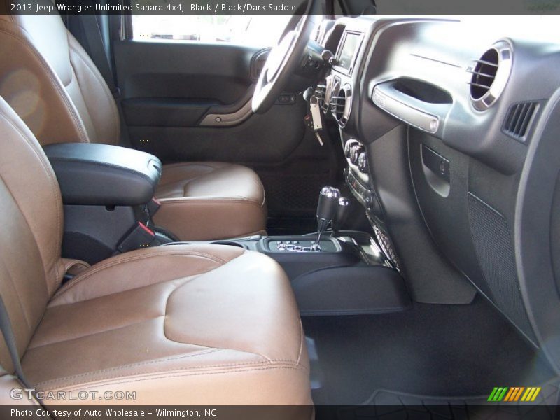 Black / Black/Dark Saddle 2013 Jeep Wrangler Unlimited Sahara 4x4