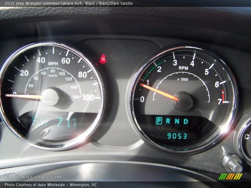 Black / Black/Dark Saddle 2013 Jeep Wrangler Unlimited Sahara 4x4