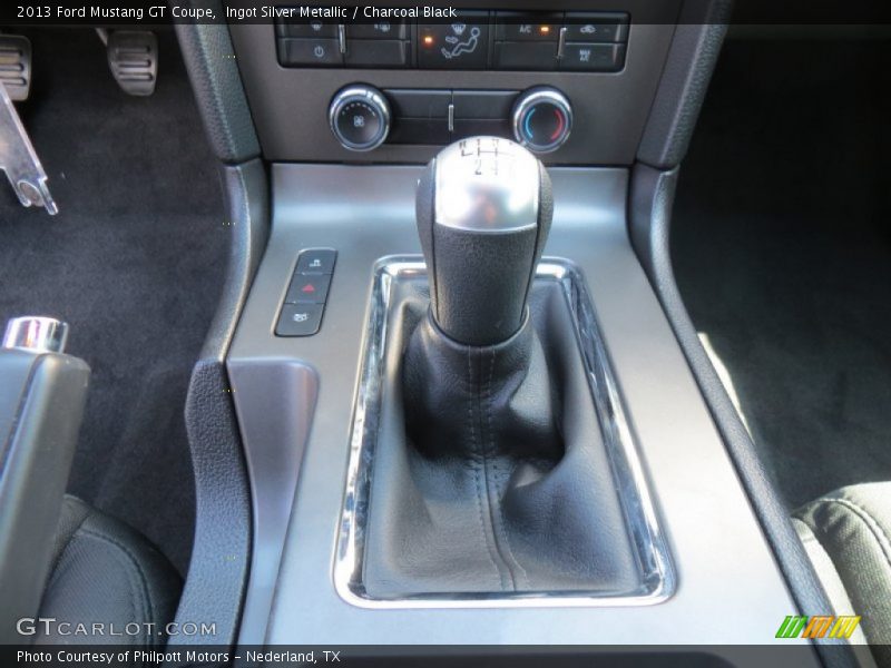 Ingot Silver Metallic / Charcoal Black 2013 Ford Mustang GT Coupe