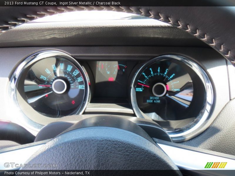 Ingot Silver Metallic / Charcoal Black 2013 Ford Mustang GT Coupe