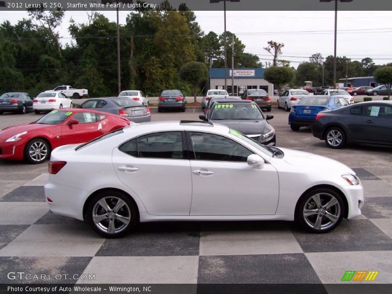 Starfire White Pearl / Light Gray 2012 Lexus IS 250