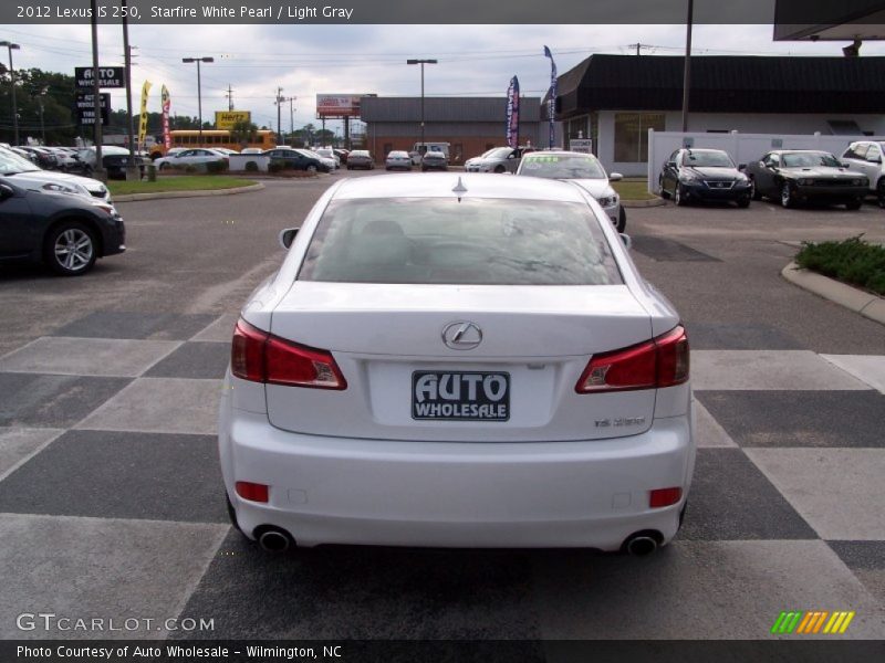 Starfire White Pearl / Light Gray 2012 Lexus IS 250