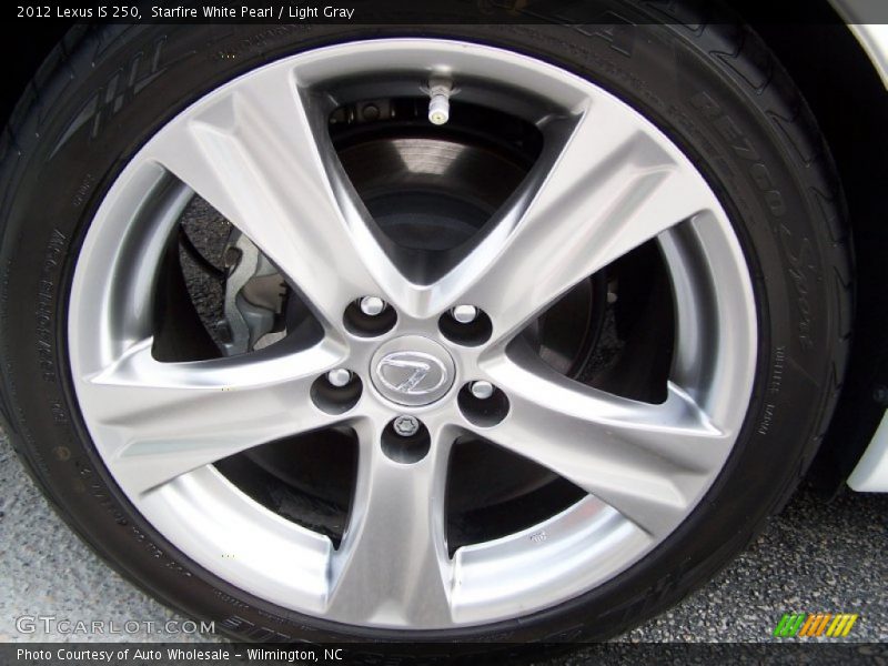 Starfire White Pearl / Light Gray 2012 Lexus IS 250