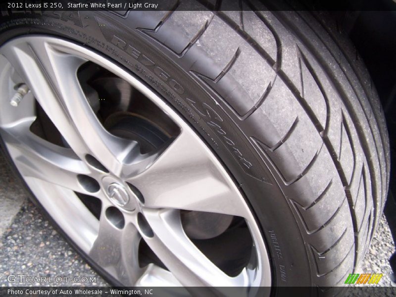 Starfire White Pearl / Light Gray 2012 Lexus IS 250