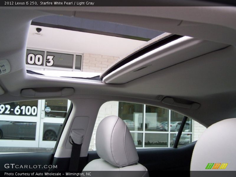 Starfire White Pearl / Light Gray 2012 Lexus IS 250