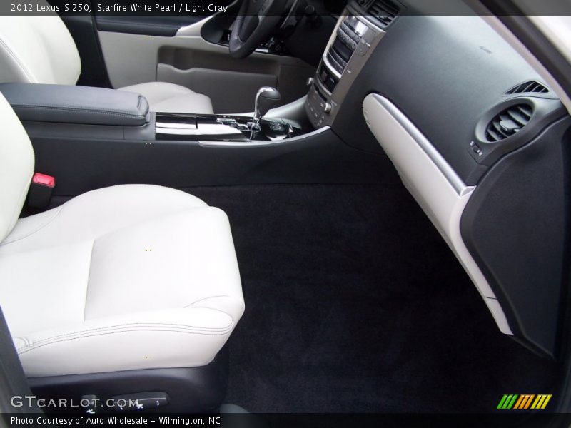 Starfire White Pearl / Light Gray 2012 Lexus IS 250