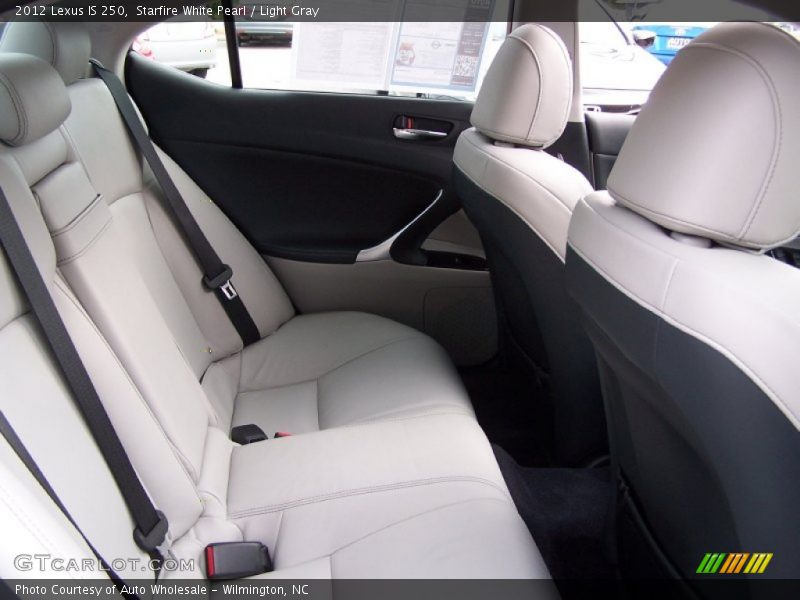 Starfire White Pearl / Light Gray 2012 Lexus IS 250