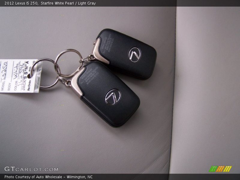 Starfire White Pearl / Light Gray 2012 Lexus IS 250