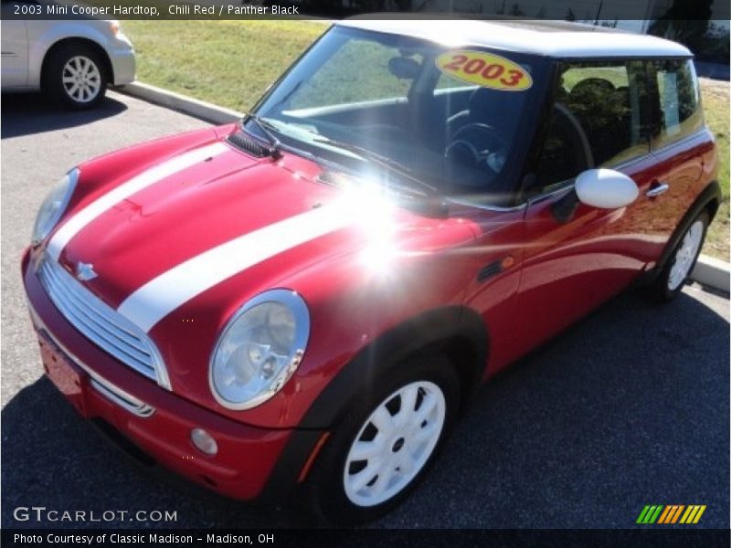 Chili Red / Panther Black 2003 Mini Cooper Hardtop