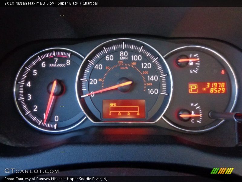 Super Black / Charcoal 2010 Nissan Maxima 3.5 SV
