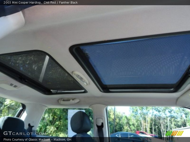 Chili Red / Panther Black 2003 Mini Cooper Hardtop