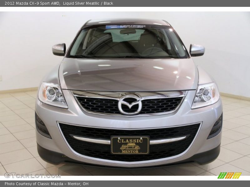 Liquid Silver Meatllic / Black 2012 Mazda CX-9 Sport AWD