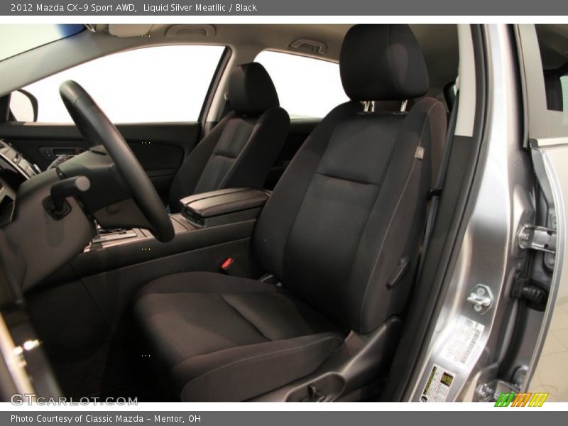 Liquid Silver Meatllic / Black 2012 Mazda CX-9 Sport AWD
