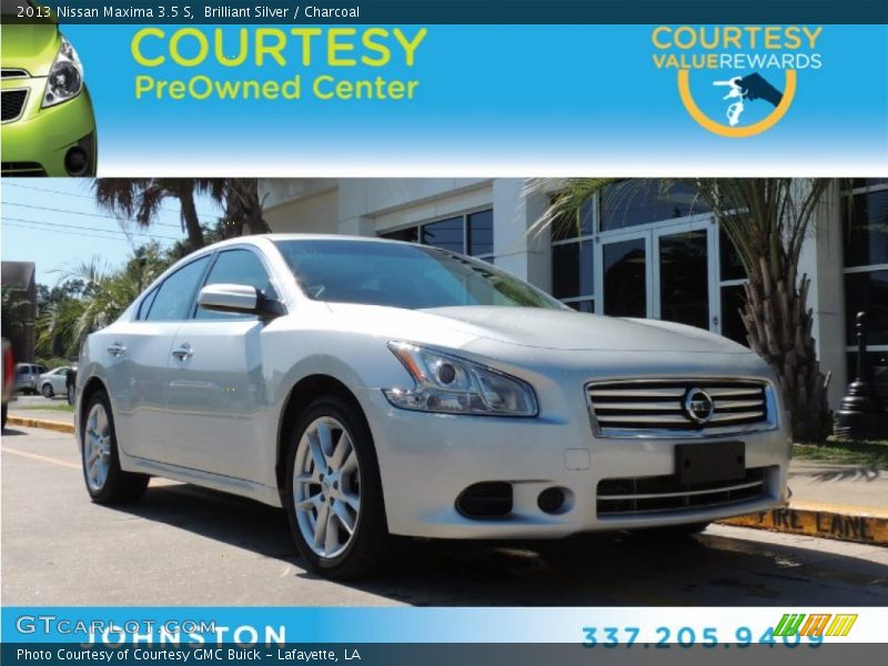Brilliant Silver / Charcoal 2013 Nissan Maxima 3.5 S