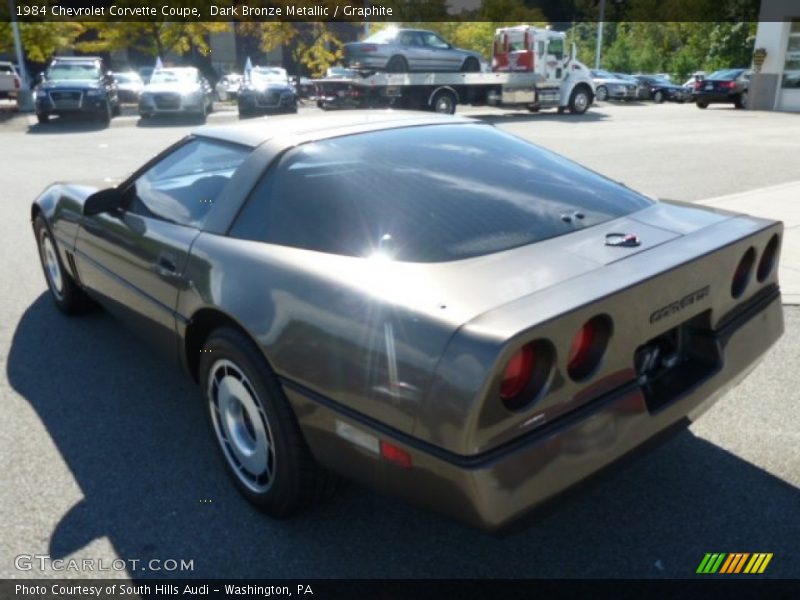 Dark Bronze Metallic / Graphite 1984 Chevrolet Corvette Coupe