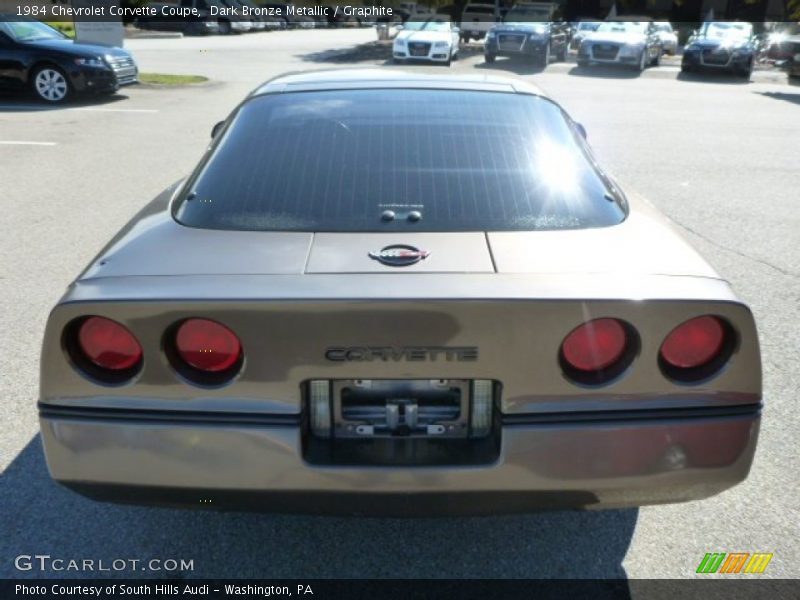 Dark Bronze Metallic / Graphite 1984 Chevrolet Corvette Coupe
