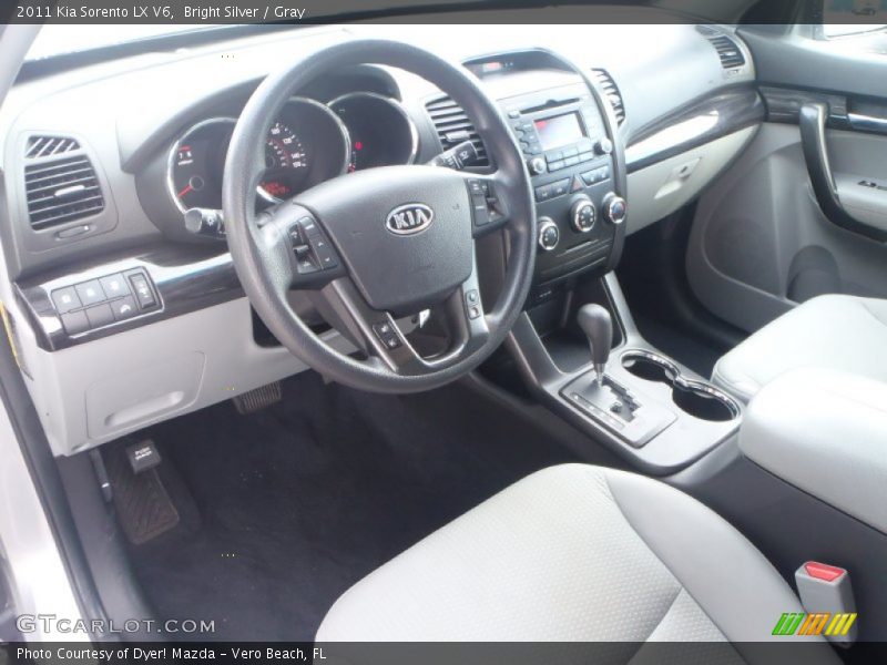 Bright Silver / Gray 2011 Kia Sorento LX V6